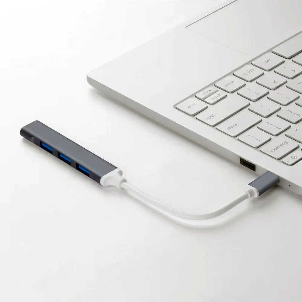 Imagem 5 de 5 do produto Hub Usb-c 3.0 Tipo-c 4 Portas Otg Extensão Adaptador 5 Gbps