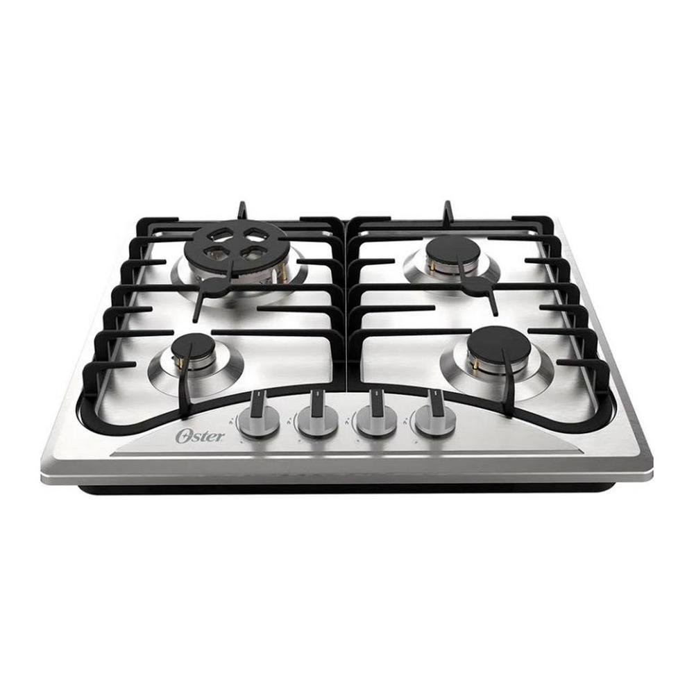 Cooktop A Gás ,Inox, 4 Bocas, Oster, Semiprofissional, Otop601 KaBuM!