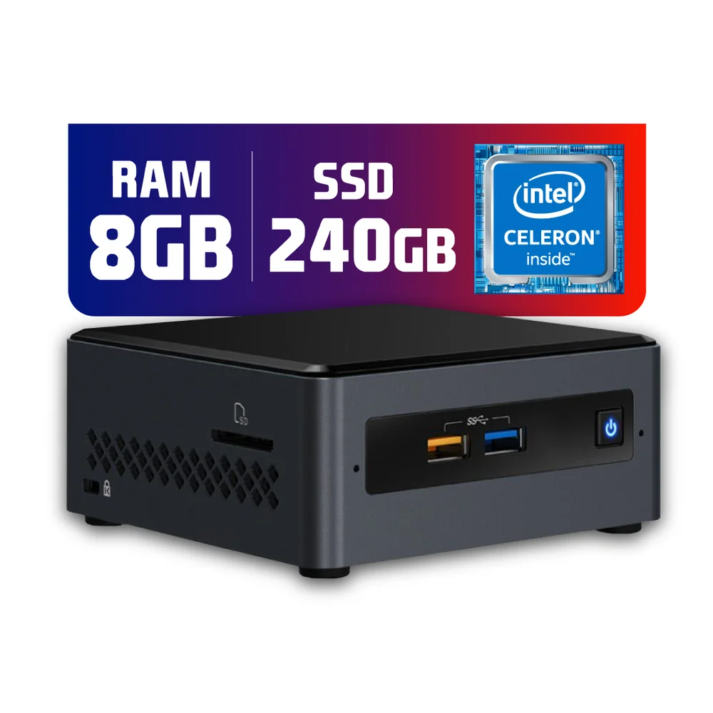 Mini PC Intel Dual Core J4005 8GB SSD 240GB KaBuM