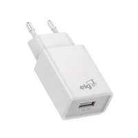 Carregador De Parede Usb Universal, 1 Porta Usb 1a, Carga Rápida, Proteção Inteligente, Branco, Wc1ae, Elg