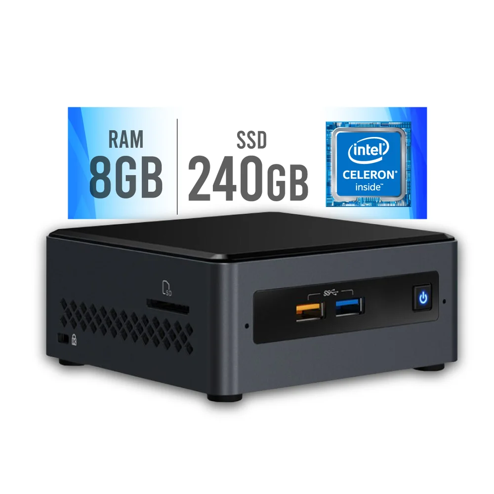 Mini PC Intel Dual Core J4005 4GB SSD KaBuM