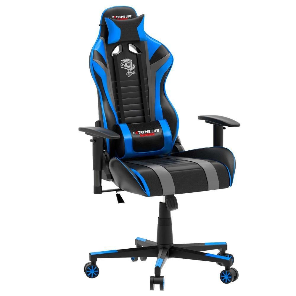 Cadeira Gamer Elg Black Hawk Preto/azul - Ch05bkbl