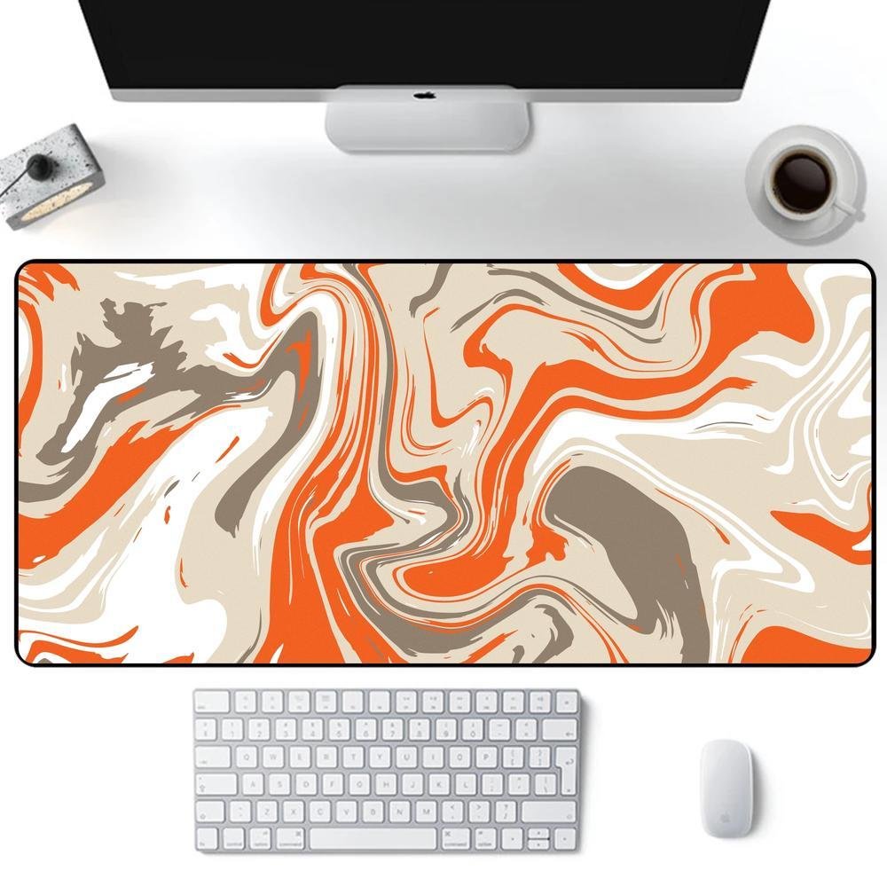 Mouse Pad Gamer Speed Extra Grande, Abstract Premium, Laranja - 120x60 Cm Mouse Pad Gamer Speed Extra Grande, Abstract Premium, Laranja - 120x60 Cm