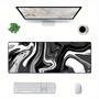 Mouse Pad Gamer Criarte, Speed Extra Grande, Abstract Premium, Preto E Branco - 70x30 Cm