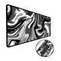 Mouse Pad Gamer Criarte, Speed Extra Grande, Abstract Premium, Preto E Branco - 70x30 Cm