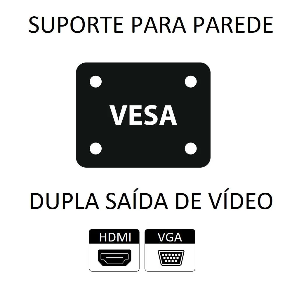 Monitor HQ 17.1 Pol. HD, 75Hz, VGA/HDMI 1.4, Ajuste De Ângulo - 17hq-Led Monitor HQ 17.1 Pol. HD, 75Hz, VGA/HDMI 1.4, Ajuste De Ângulo - 17hq-Led