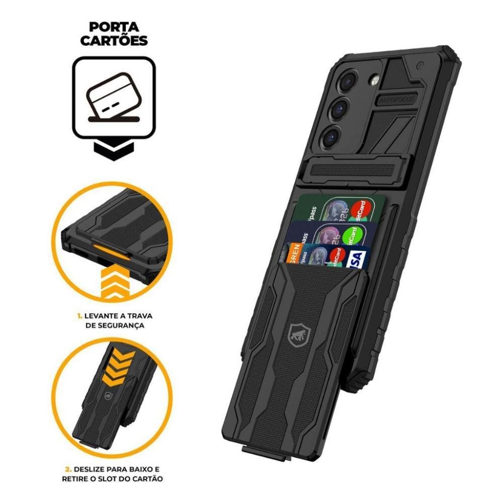 Imagem 4 de 4 do produto Capa Guardian Para Samsung Galaxy S22 Plus - Preta - Gshield