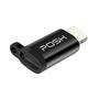 Adaptador Conversor Lightning Micro Usb Com Chaveiro Carrega E Transfere Dados Posh - Preto