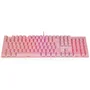 Teclado Mecânico Gamer, RGB, Rosa, Orion Essential Com Led E Switch Blue