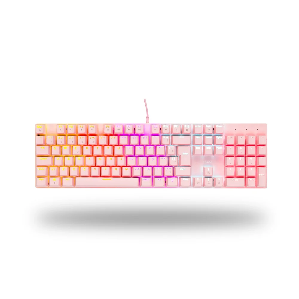 Teclado Mecânico Gamer, RGB, Rosa, Orion Essential Com Led E Switch Blue Teclado Mecânico Gamer, RGB, Rosa, Orion Essential Com Led E Switch Blue
