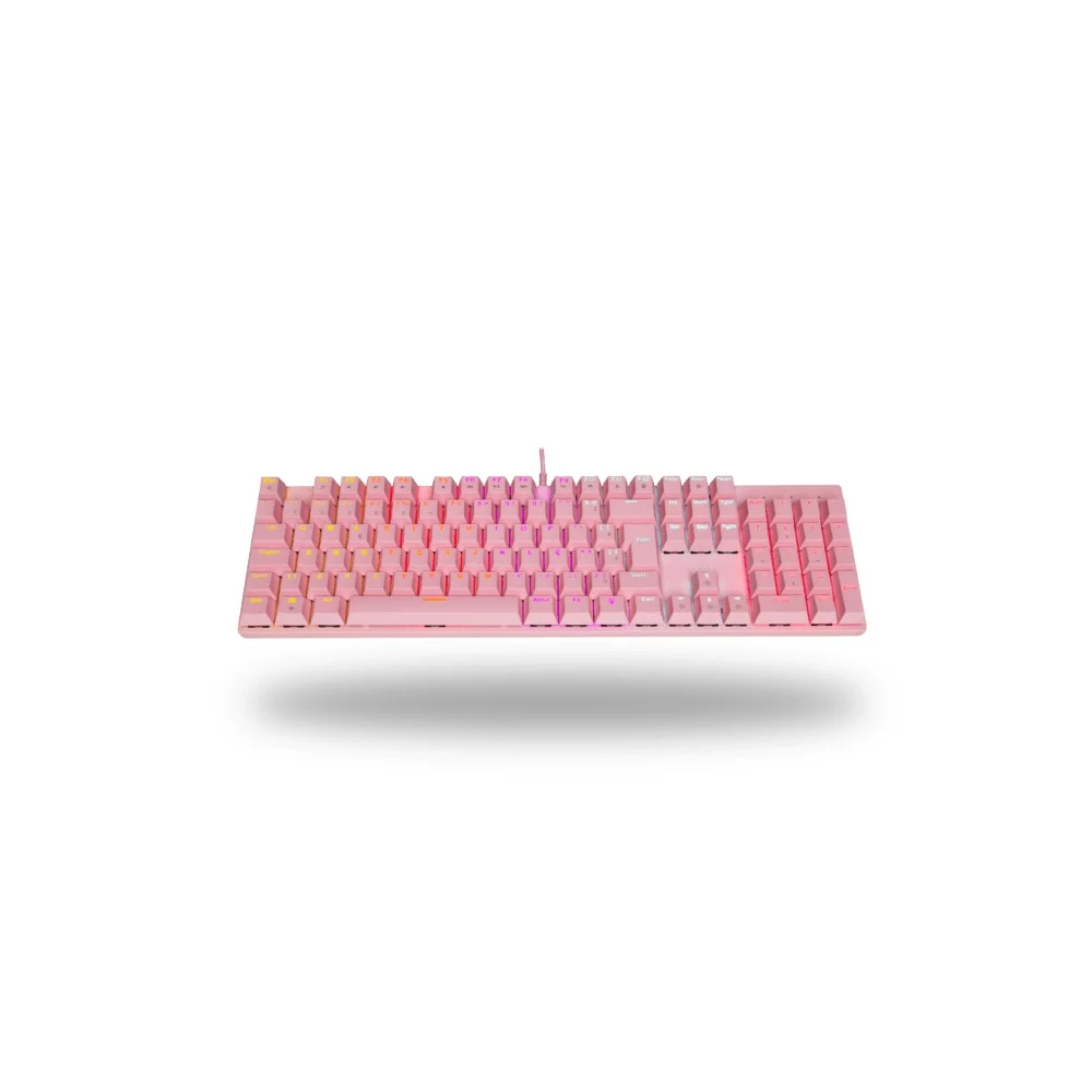 Teclado Mecânico Gamer, RGB, Rosa, Orion Essential Com Led E Switch Blue Teclado Mecânico Gamer, RGB, Rosa, Orion Essential Com Led E Switch Blue
