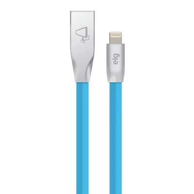 Cabo Lightning, Sincronização E Recarga 12w 2.4a, Nylon Trançado Estilo Rainbow, 1 Metro, Colorido, L810rb, Elg