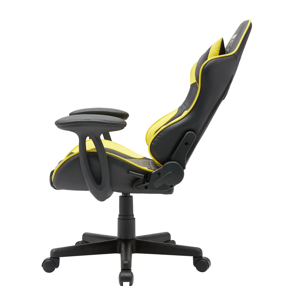 Cadeira Gamer Kids Racer Pro Stock Car Cor: Preto e Amarelo