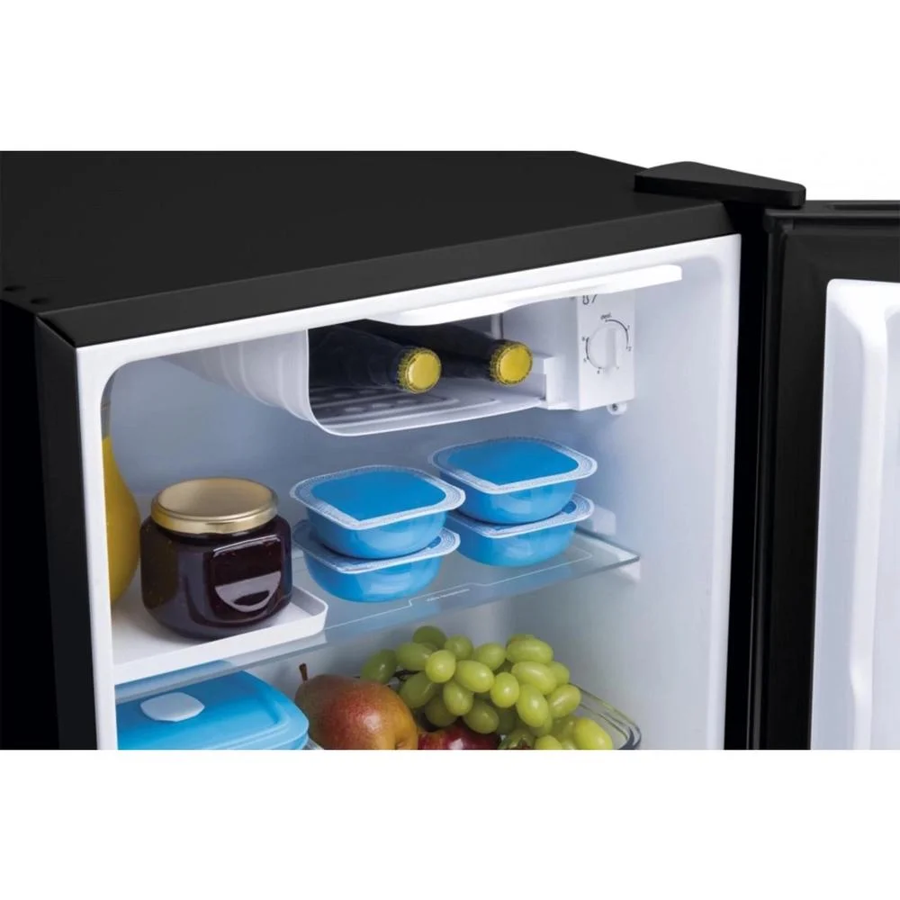 Imagem 3 de 5 do produto Frigobar Midea, Preto Com Inox, 45l, 60hz - MRC06B2-X - 220V