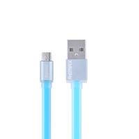 Cabo Flat Micro Usb Para Usb Celular 1 Metro - Azul
