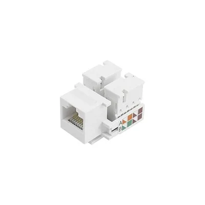 Conector Jack Femea RJ45 CAT5 Santana Keystone, Branco - 062-9705