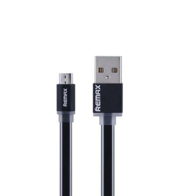 Cabo Flat Micro USB Para USB Celular, 1 Metro, Preto - 38_2_0_u