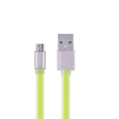 Cabo Flat Micro USB Para USB Celular, 1 Metro, Verde - 38_14_0_u