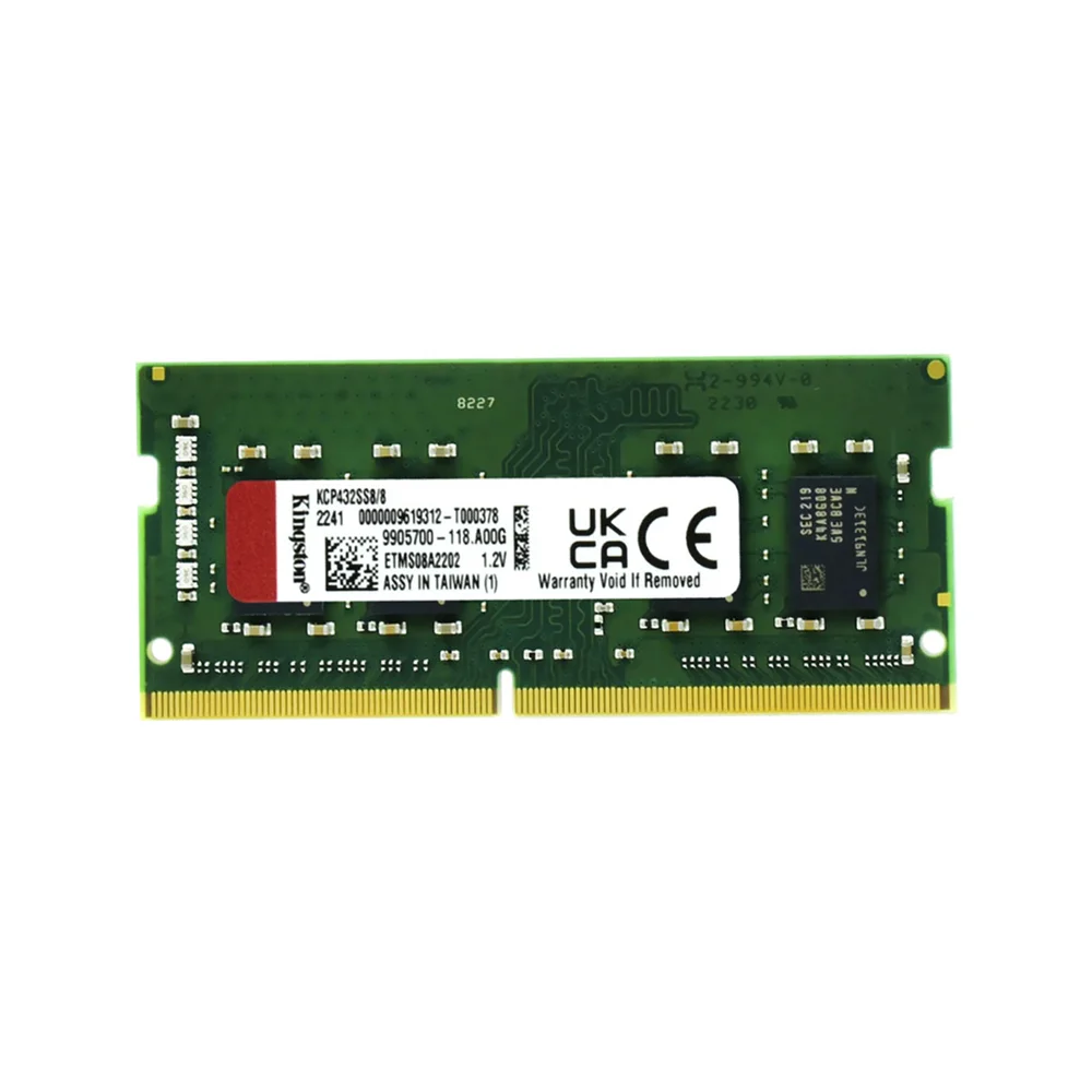 Kingston Memoria 8GB 3200MHz Sodimm DDR4 120V