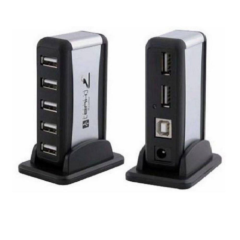 Imagem 2 de 2 do produto HUB Knup USB 2.0, 7 Portas, Em Torre, Com Fonte De Alimentação, Bivolt