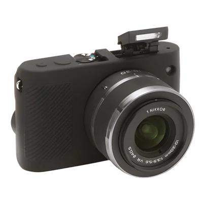 Capa De Silicone Discovered EasyCover, Para Nikon 1 J3, Preta
