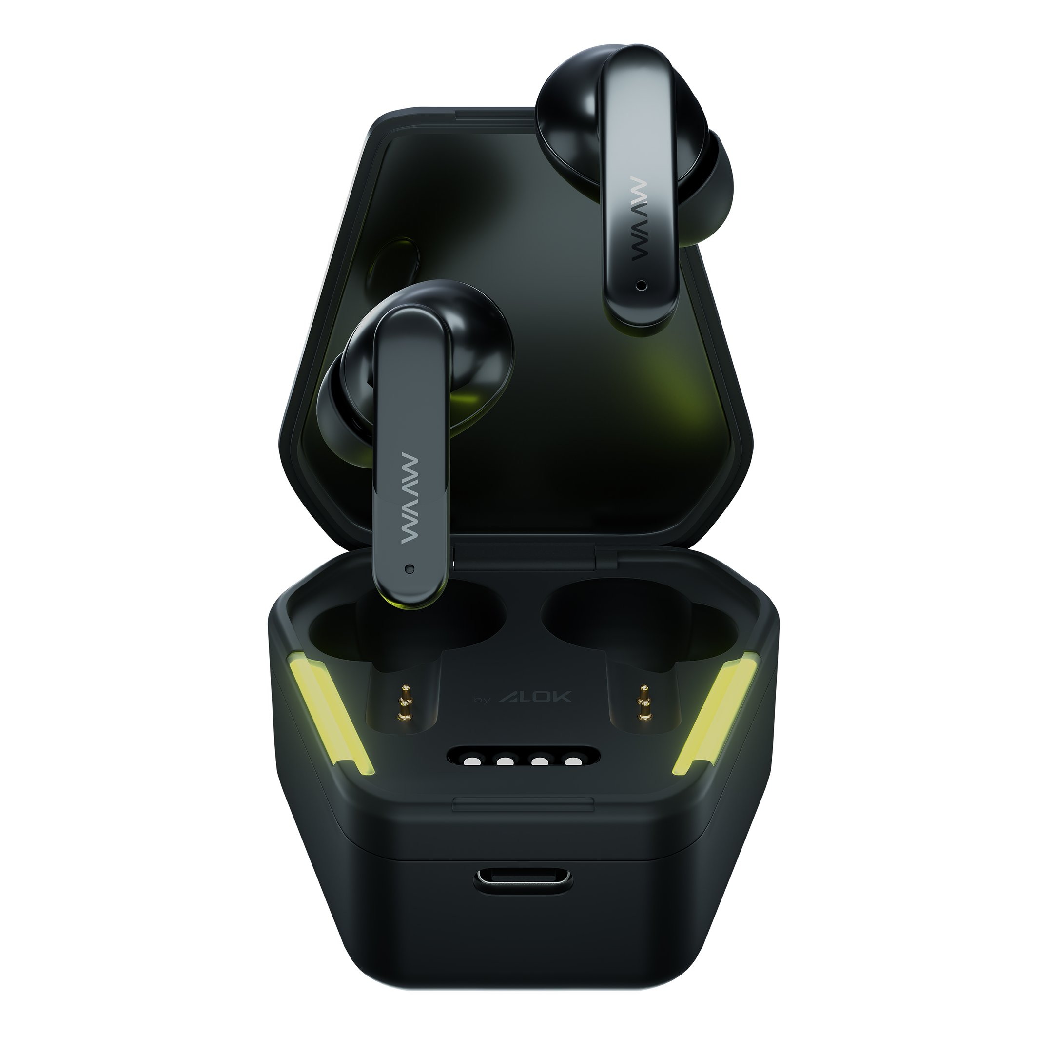 Fone De Ouvido Sem Fio Waaw By Alok, Energy 100ebg, Bluetooth Tws, Modo Gamer E Resistente À Água.