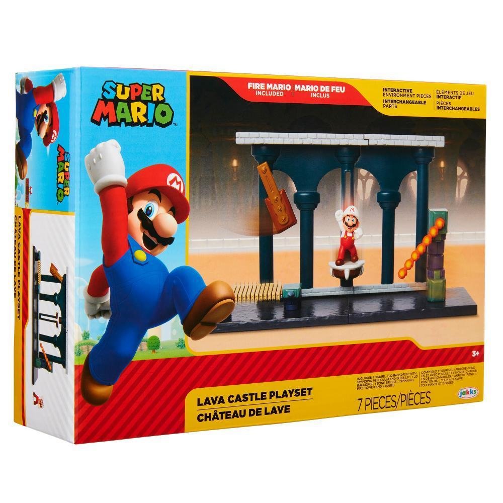 Super Mario Lava Castle Playset KaBuM!
