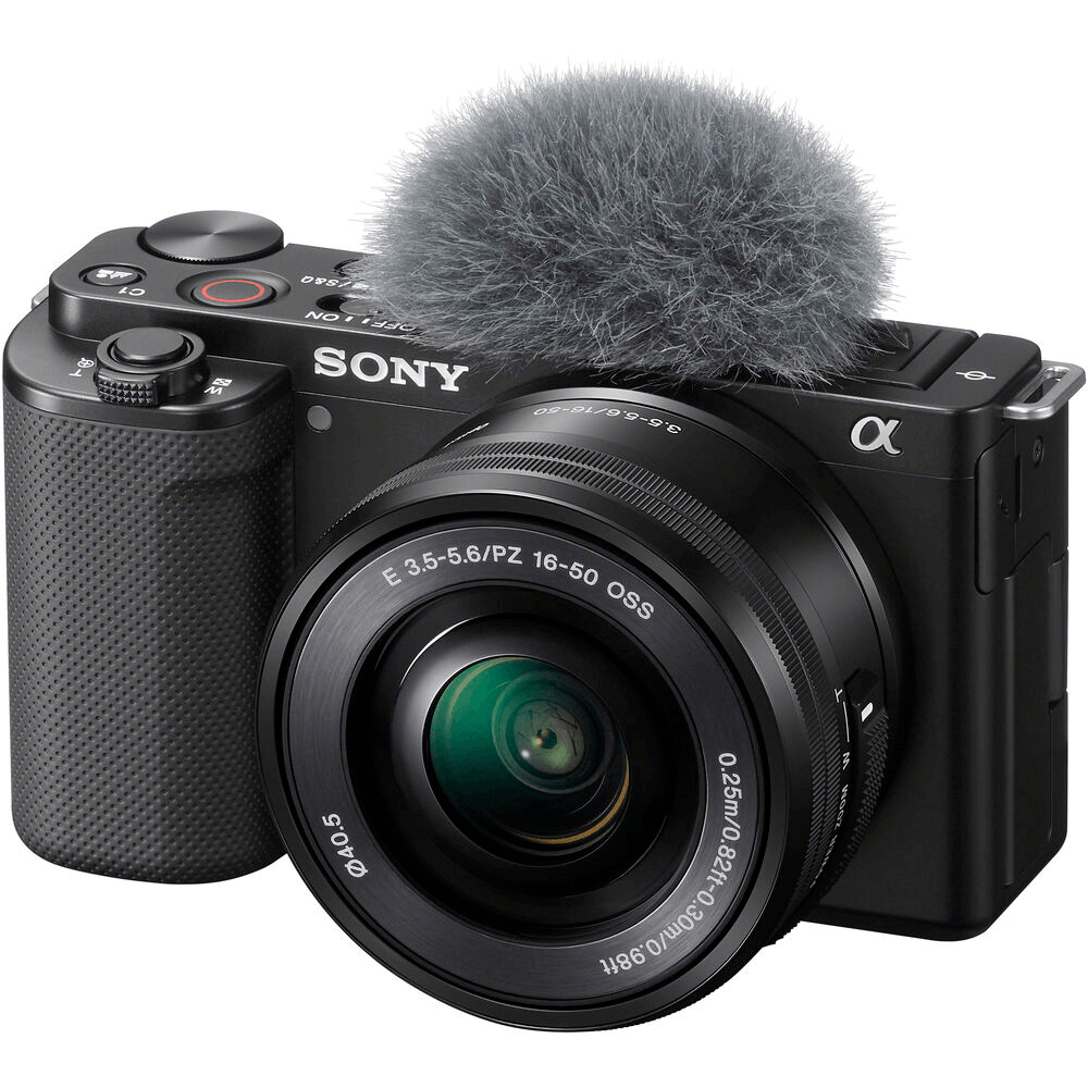 Câmera Sony ZV-E10 Mirrorless 4K, Lente 16-50mm, Preta