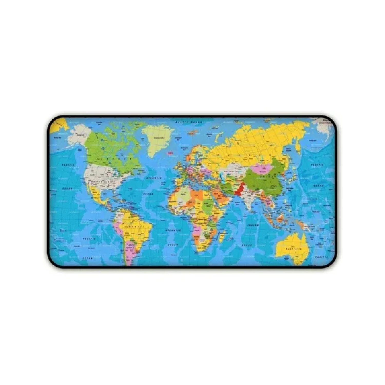 Mouse Pad Gamer Speed, Extra Grande, Mapa Mundi,2 100x50 Cm.