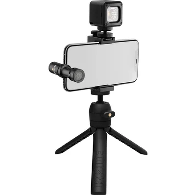 Kit Rode Vlogger, Ios Edition, Microfone Shotgun Para Filmagem, Smathphone Conector Lightning