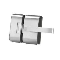 Fechadura Para Porta De Vidro, Pv90, 2r-l, Inox, 2 Folhas E Recorte - HDL