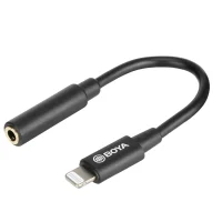 Cabo Adaptador Boya BY-K3, Para IOS, Conversor De P2, Para Lightning