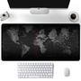 Mouse Pad Gamer Criarte, Speed, Extra Grande, 80x40 Cm, Mapa Mundi Preto Premium