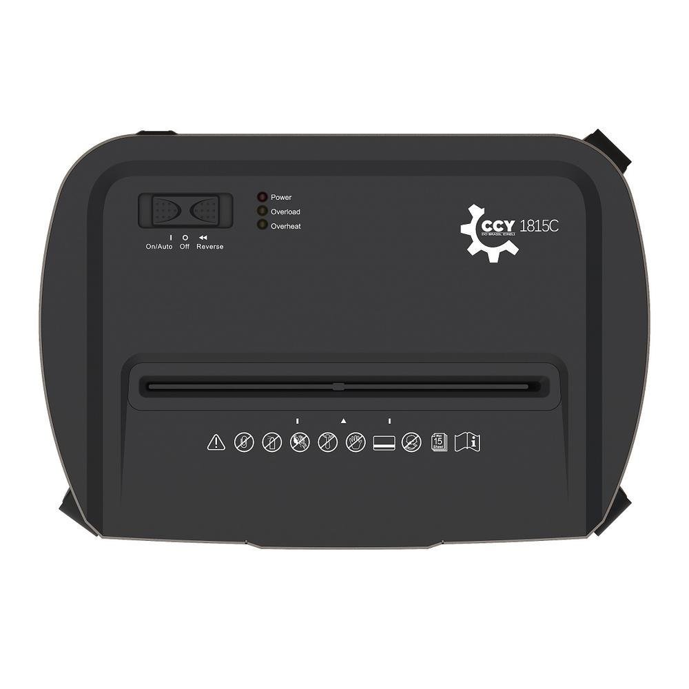 Imagem 3 de 3 do produto Fragmentadora De Papel Countertech, 15 Folhas, 18 Litros, 220V - 1815C