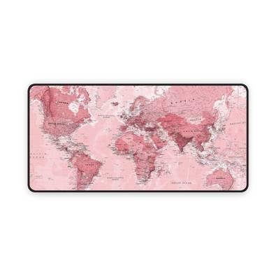 Mouse Pad Gamer, Speed, Extra Grande, 100x50 Cm - Mapa Rosa Premium