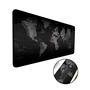 Mouse Pad Gamer, Speed, Extra Grande, 120x60 Cm - Mapa Mundi Preto Premium