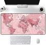 Mouse Pad Gamer, Speed, Extra Grande, 120x60 Cm - Mapa Rosa Premium