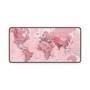 Mouse Pad Gamer Speed Extra Grande, 90x50 Cm - Mapa Rosa Premium