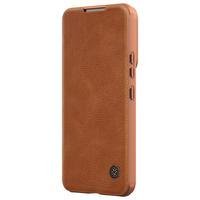 Capa Carteira Flip Nillkin Qin, Para Galaxy S22+ Plus - Marrom.