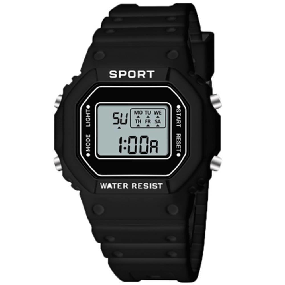 Relógio Digital Sports Watch, Unissex Cor Preto. KaBuM!