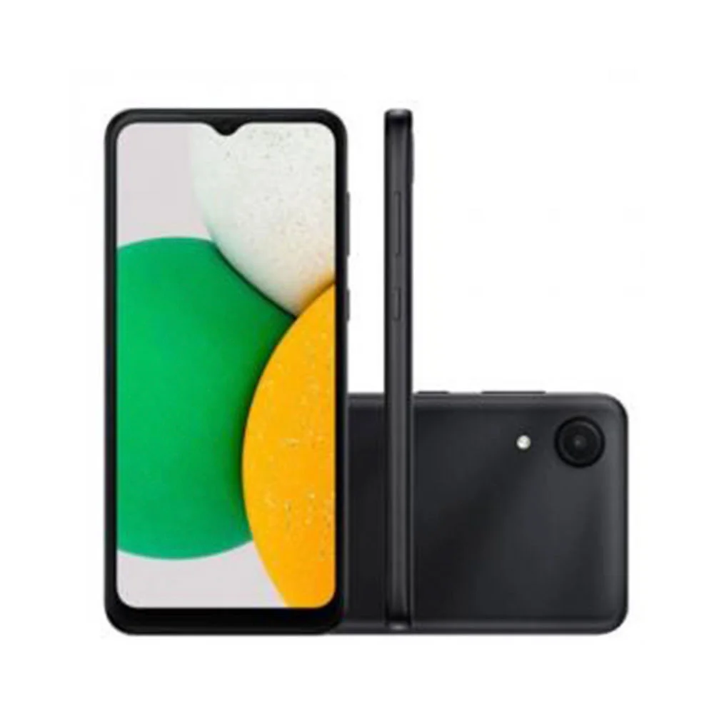 Imagem 1 de 5 do produto Smartphone Samsung Galaxy A03, 32GB, 2GB RAM, Octa Core, Câmera 8MP, Tela 6.5', Preto - SM-A032MCKRZTO