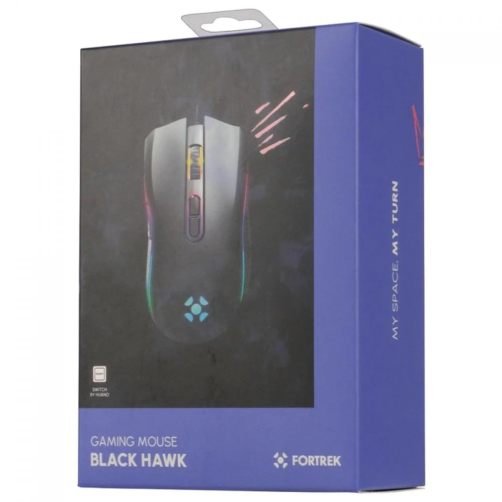 Imagem 5 de 5 do produto Mouse Gamer Fortrek G Black Hawk RGB, Usb 2.0, 7200dpi, Preto - 75682