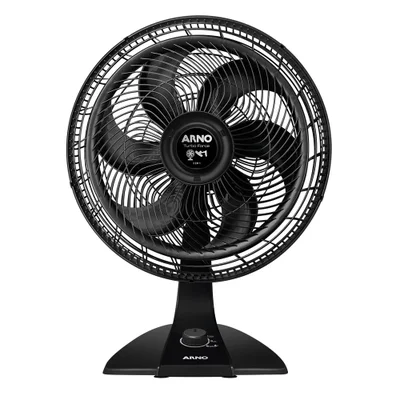 Ventilador De Mesa Arno Turbo Force 2 Em 1, 40cm, 6 Pás, 220V, Preto - Vf42