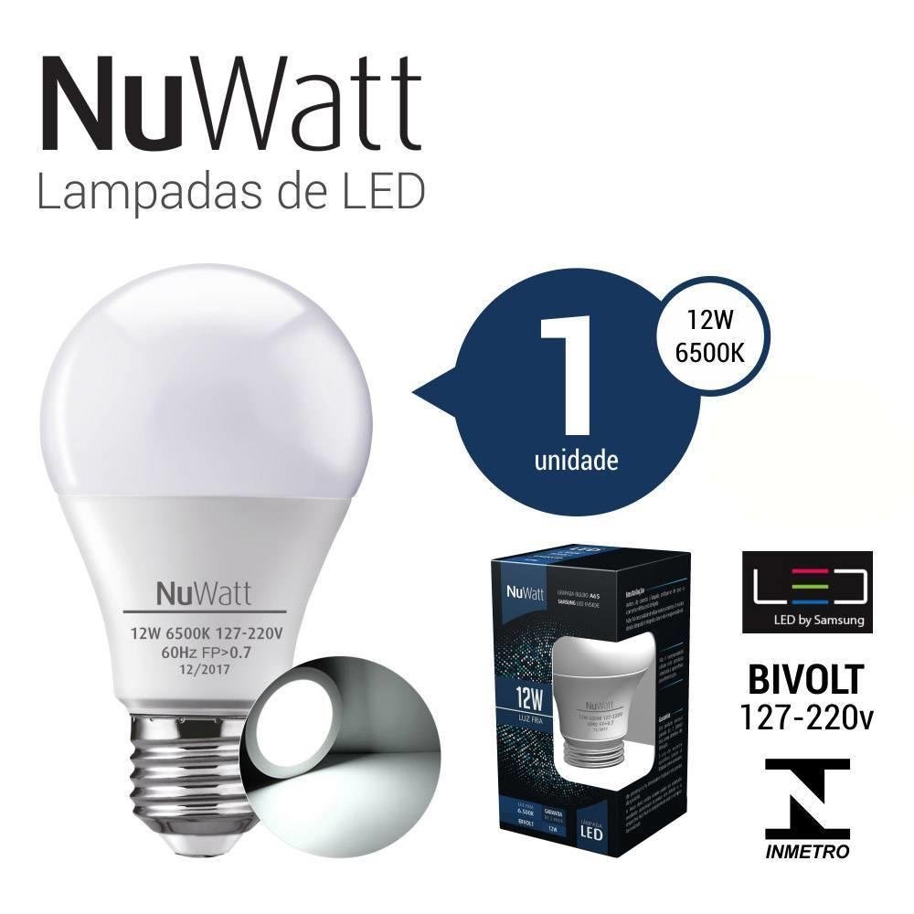 Imagem 3 de 3 do produto Kit 50 Lampada LED Bulbo 12w, Samsung A60, E27, Luz Branca Fria