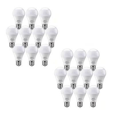 Kit 20 Lampada LED Bulbo 9w, Samsung A60, E27, Luz Amare Quente