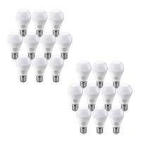 Kit 20 Lampada LED Bulbo 9w, Samsung A60, E27, Luz Amare Quente