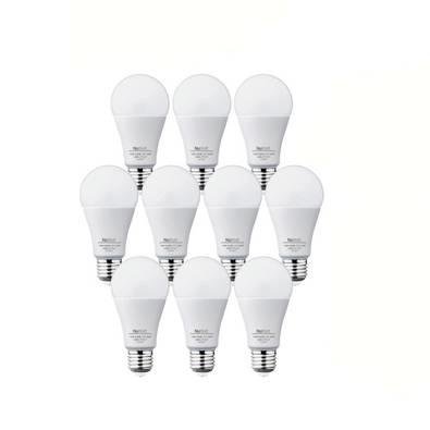 Kit 10 Lampada LED Bulbo 15w, Samsung A60, E27, Luz Branca Fria