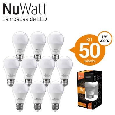 Kit 50 Lampada Led, Bulbo 12w, Samsung A60 E27, Luz Amar Quente — foto 2