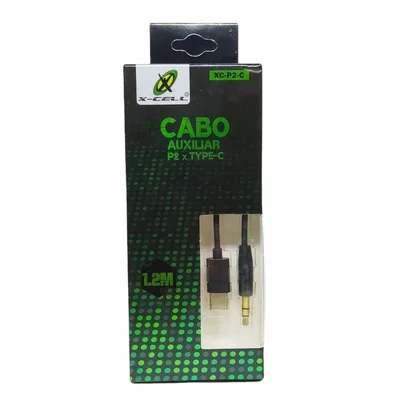 Cabo Conversor Adaptador, 1.2 Metros, Auxiliar P2 Para Tipo-c X-cell Xc-p2-c