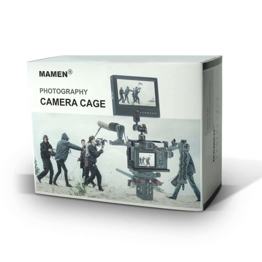 Imagem 4 de 4 do produto Punho Handle Lateral De Madeira, Mamen S1-M3, Com Braçadeira Nato, Para Gaiola Cage